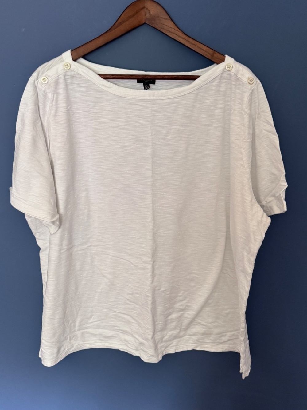 Talbots Button Accented tee in Size 3X